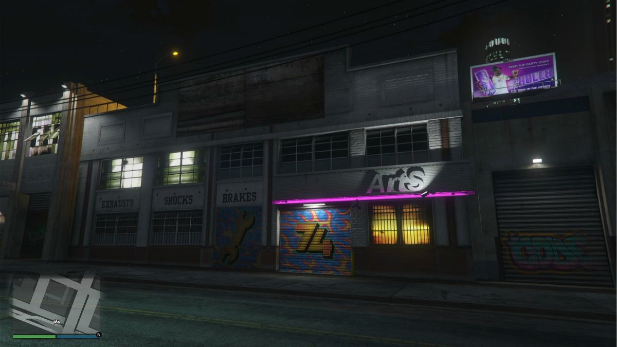 The mission row auto shop players can buy in GTA Online