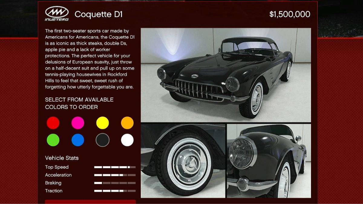 The new Invetero Coquette as part of the bottom dollar bounties dlc for GTA Online.