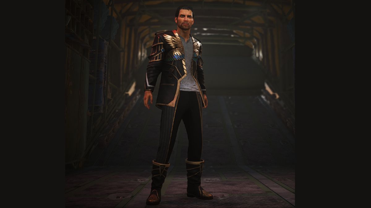 PUBG player character wearing a pharaoh jacket, pants, and boots that was bought with G-coins