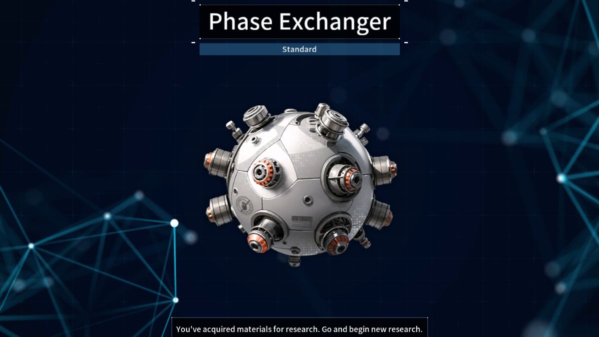 A phase exchanger successfully obtained after learning how to get Phase Exchangers in The First Descendant.