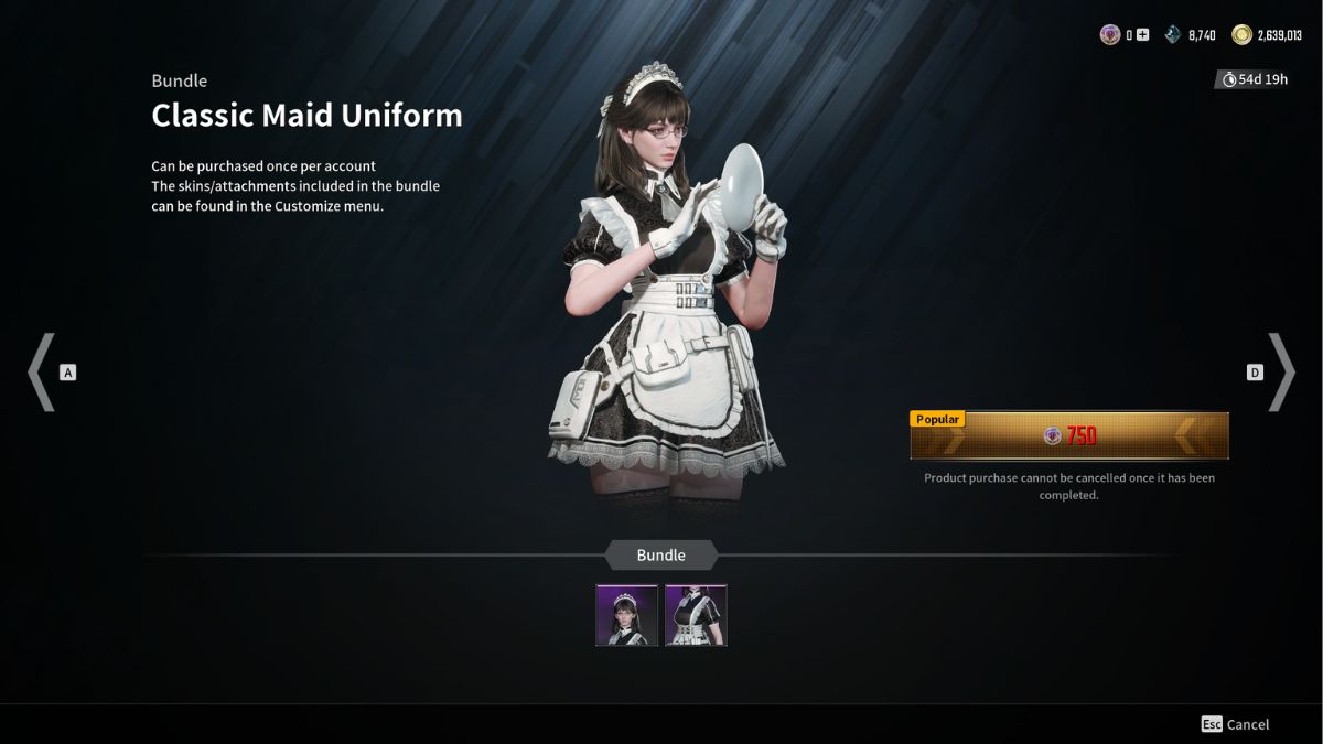 One of the premium skins from the shop in The First Descendant.