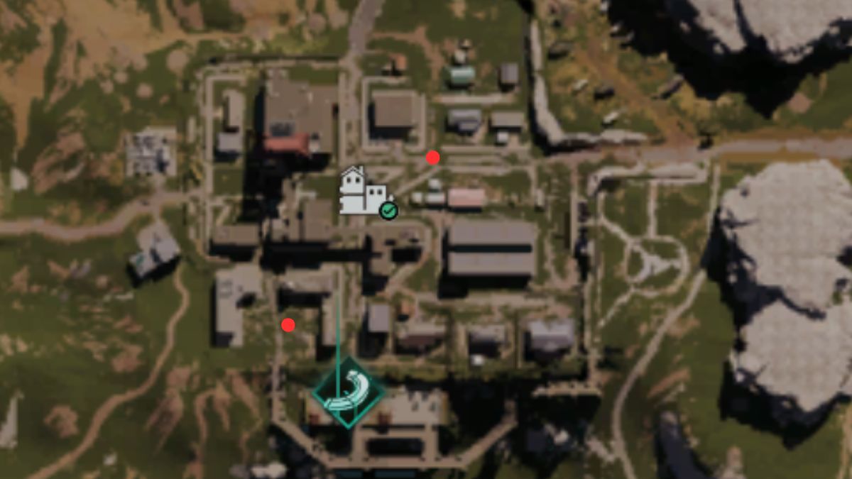 All Elite Enemy locations at Rotten Saddle marked on a map in Once Human.
