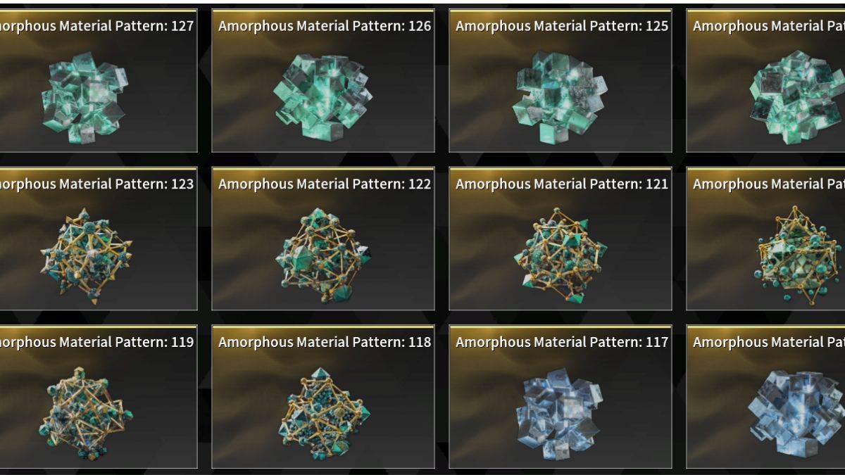 Amorphous Materials 116-127 in The First Descendant.