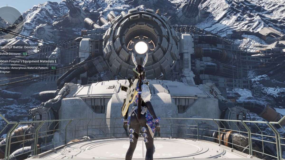 Bunny from The First Descendant stands in Albion. 