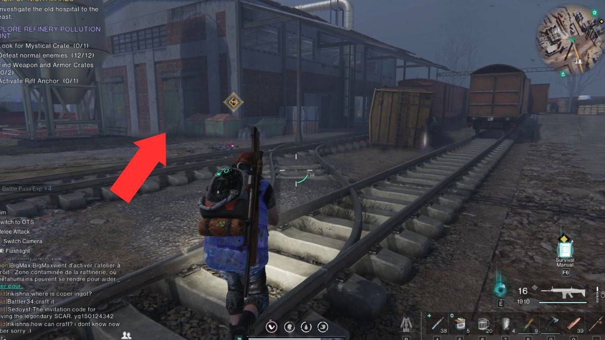 The building at Refinery Pollution Point that contains a Gear Crate around the back.