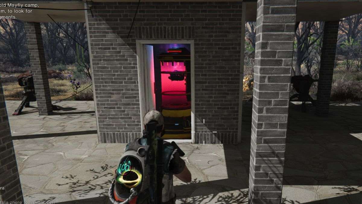 The Stardust Resonant Filter hidden in a box of walls to start the Territory Purification event. 