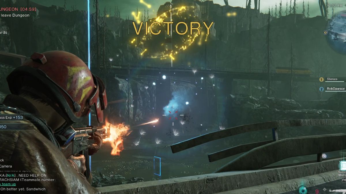 The victory screen after beating the Treant boss at the Gaia Cliffs Monolith in Once Human.