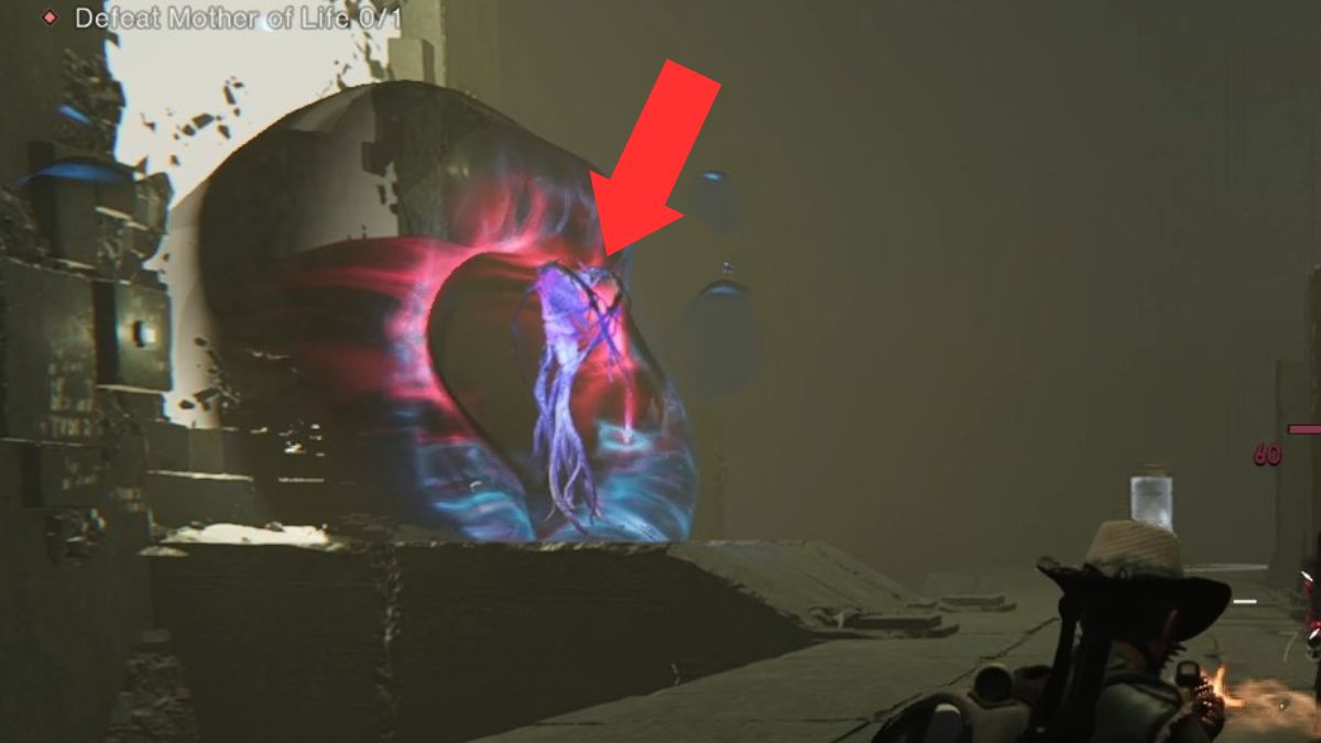 A Disciple enemy emerging from his spawn point in the final boss room at LEA Labs in Once Human.