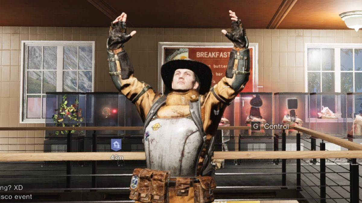 A player uses a rare emote in his house in Once Human.