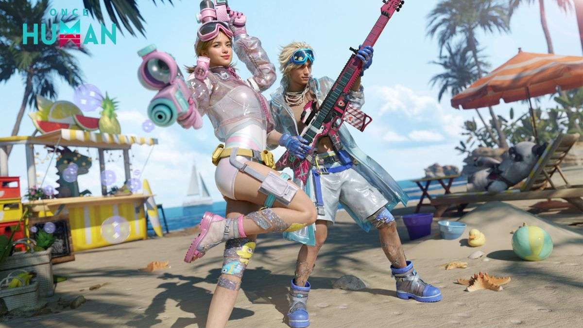 The Beach Party cosmetics sets from the latest Once Human patch notes news article.