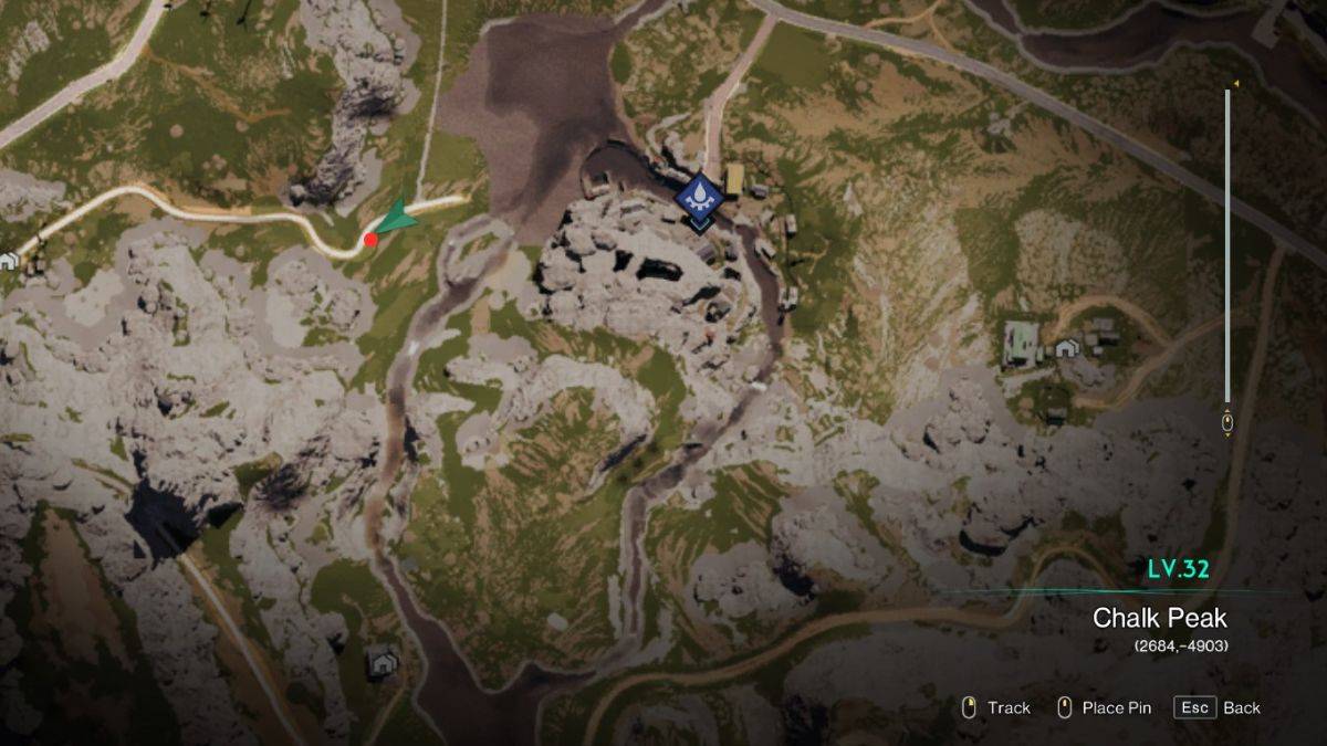 The Light Rifle Mag location marked on a map in Once Human. 