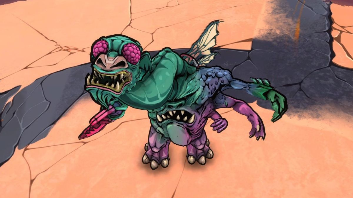 Tum & Erk on screen before the boss fight in Defenders of the Omniverse.