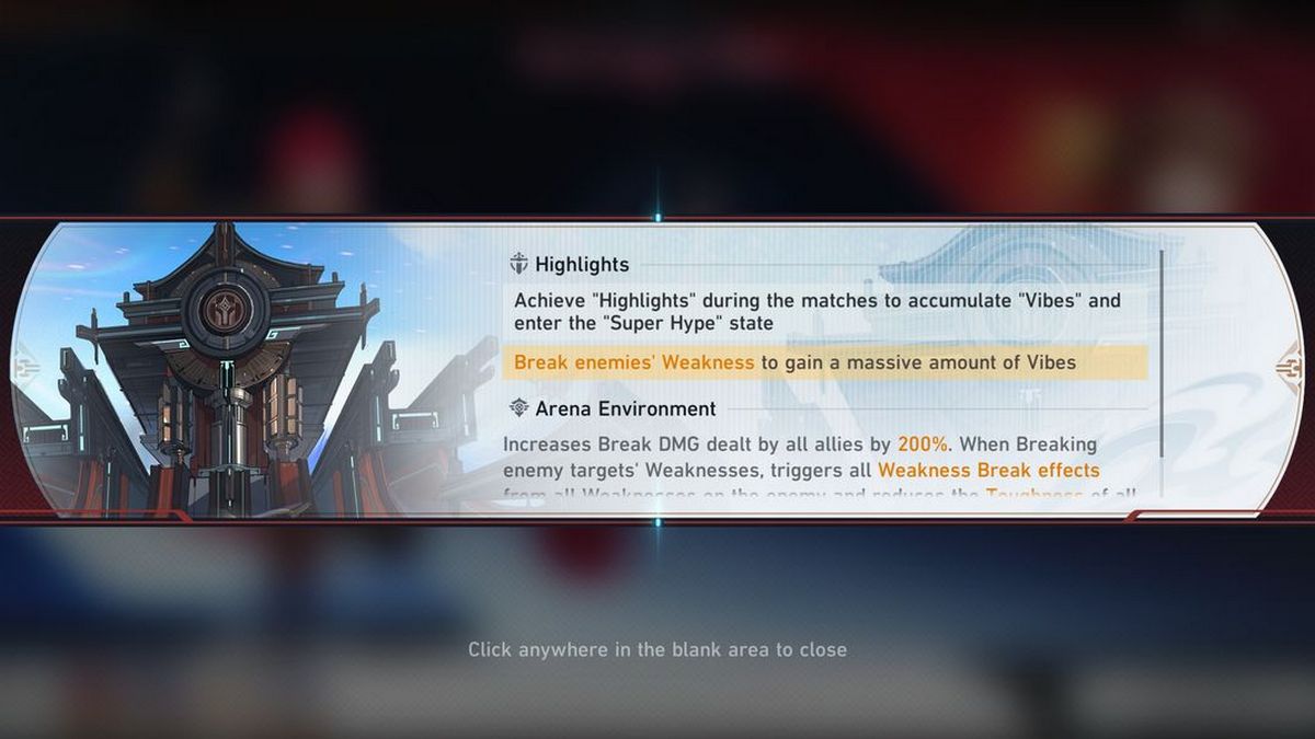 A help screen showing what Highlights mean in Luminary Wardance event in Honkai: Star Rail.