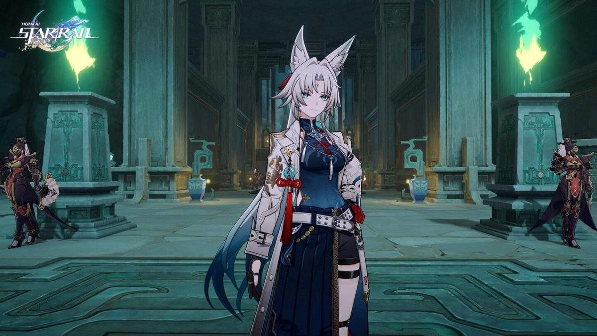 The character Feixiao in-game in Honkai: Star Rail.