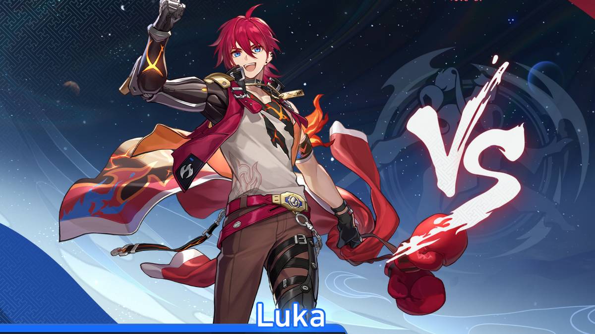 The character Luka shown in Honkai: Star Rail's Luminary Wardance event screen