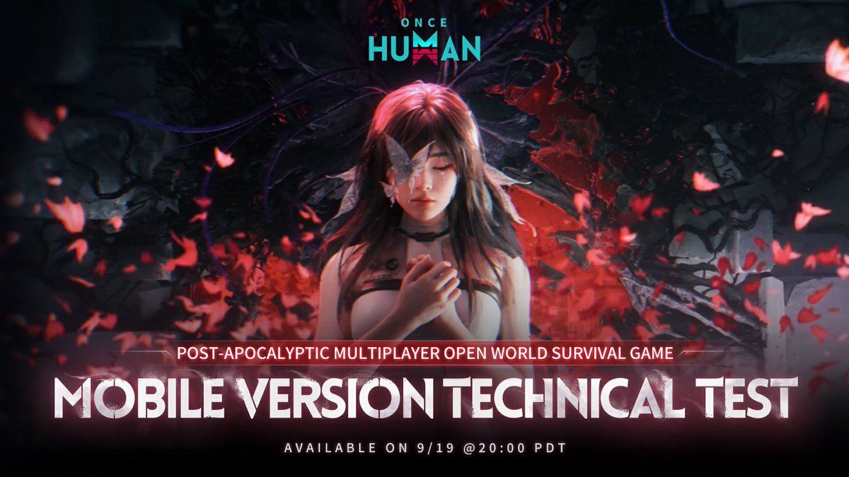 The Once Human Mobile release date in an official announcement featuring Mistuko from the game.