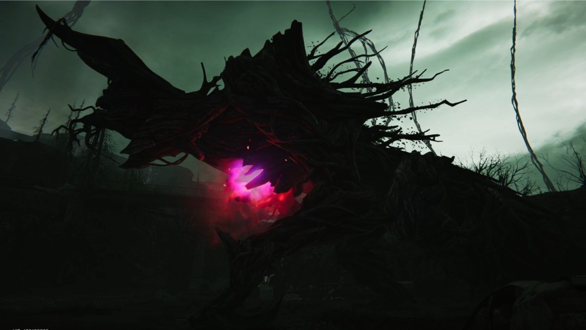 The Treant enters the arena in the cut scene as part of the Treant boss fight in Once Human.