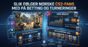 Guide til CS2-betting i Norge med HLTV, Twitch, Major-program, oddsanalyse og kartpoolen for 2026